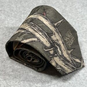 Solid Light Make A Point Crown of Thorns Christian Novelty Necktie NWT 56x3.75